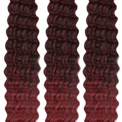 22 Inch Deep Wave Wavy Braiding Hair Extensions for Natural Looks