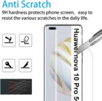 2x screenprotector Geschikt voor Huawei Nova 10 Pro Schermscherm Latexbestendig Volledige hechting Transparant - Afbeelding 5