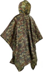 Waterdichte Regenjas Poncho Unisex Camping Tent Deken 3 in 1 Multifunctionele Regen Cape voor Outdoor Activiteiten
