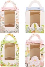 Pasen cupcake doos 20 stuks schattige konijntjes met handvat verjaardagsfeestje cupcake verpakking cupcake doos bruiloft gunsten voor gasten - Afbeelding 6