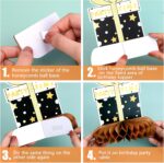 Verjaardag Honingraat Decoratie, Honingraat Centerpieces Zwart en Goud Verjaardag Tafel Toppers Tafeldecoraties 9 stuks - Afbeelding 6