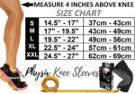 Physix Gear Maat M Zwart Kniecompressiekous voor mannen en vrouwen - Beste compressiekniebrace voor wandelen, hardlopen, sportschool, basketbal, gewichtheffen, training en sport - Kniekousen ondersteunen compressie en stabiliteit. - Afbeelding 8