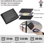 Marc Peter Bremen Heren Leren Portemonnee met RFID Bescherming, Echt Leren Portemonnee, Grote Heren Portemonnee, zwart (Zwart) - CNMP10BL - Afbeelding 2