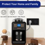 Dubbele Wandcontactdoos Zwart 16Amp Glas Schuko Stopcontacten Inbouw Contactdoos - 157 * 86Mm 250V 1 Vak - Hoge Kwaliteit - Afbeelding 3