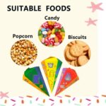 8 stuks snoepzakken, 25 cm, van karton, opvouwbare snoepzak - Afbeelding 3