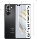 2x screenprotector Geschikt voor Huawei Nova 10 Pro Schermscherm Latexbestendig Volledige hechting Transparant