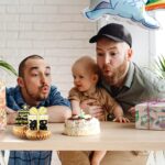 Verjaardag Honingraat Decoratie, Honingraat Centerpieces Zwart en Goud Verjaardag Tafel Toppers Tafeldecoraties 9 stuks - Afbeelding 7