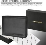 Marc Peter Bremen Heren Leren Portemonnee met RFID Bescherming, Echt Leren Portemonnee, Grote Heren Portemonnee, zwart (Zwart) - CNMP10BL - Afbeelding 3