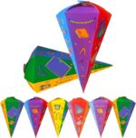 8 stuks snoepzakken, 25 cm, van karton, opvouwbare snoepzak