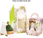 Pasen cupcake doos 20 stuks schattige konijntjes met handvat verjaardagsfeestje cupcake verpakking cupcake doos bruiloft gunsten voor gasten - Afbeelding 4