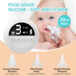 Elektrische Neusafzuiger Baby - 9 Instelbare Zuigniveaus - Oplaadbaar - Nachtlampje en Kinderrijmpje - Neusreiniger voor Pasgeborenen, Baby's en Kinderen - Afbeelding 6