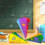 8 stuks snoepzakken, 25 cm, van karton, opvouwbare snoepzak - Afbeelding 6