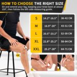 CAMBIVO NS10 2 x maat M kniebrace voor dames en heren, kniebandage voor hardlopen, wandelen, joggen, sport, volleybal, kniebeschermers nuttig herstel bij meniscusscheuren, ACL en artritis - Afbeelding 5