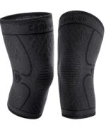 CAMBIVO NS10 Zwart MAAT L, 2x kniebraces voor tijdens het hardlopen, wandelen, joggen, sport, volleybal, crossfit, l