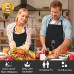 Professioneel Keukenschort - Keuken Schort - Hobby Schort - Werk Schort - Dames en Heren - BBQ Schort - Kookschort - Kappers Schort - Koken - Bediening - Horeca - Bedrijfskleding - Afbeelding 3