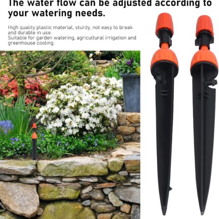 Allecto Plus - 20 stuks Verstelbare Druppel Emitters voor Efficiënte Water Irrigatie - 360 Graden Water Flow Druppelaars voor Moestuin, Tuin en Kas