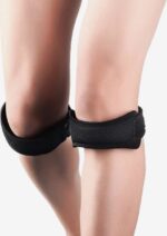 Knie Patella Band - Patella Tendon Bandage - Verstelbaar Compressie Bandage - Knie Brace - Knie Strap - Elastisch Neopren - Sport Band Strap - Dames & Heren - Universal - Afbeelding 2