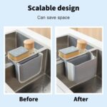 Keukenspoelbak, telescopische afdruipmand, opvouwbare keukengootsteen, afvoermand met zuignap, afvoermand, spoelbak, multifunctionele afvoermand, gootsteen voor keuken, wastafel - Afbeelding 3