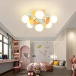 Plafondlamp - Woonkamerlamp - Kroonluchters met 6 ballen - Afbeelding 2