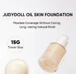 Judydoll Oil Control Liquid Foundation Zachte vochtinbrengende concealer Waterdicht Transpiratie Lichtgewicht voor langdurige gezichtsmake-up - Afbeelding 2