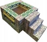 Minecraft leerzame magnetische bouwblokkenset van 64 stuks + poppetjes - Afbeelding 2