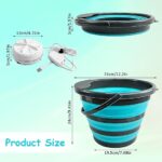 Mini-wasmachine, opvouwbare, draagbare campingwasmachine - 10L - Afbeelding 2