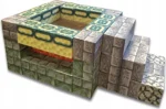 Minecraft leerzame magnetische bouwblokkenset van 64 stuks + poppetjes - Afbeelding 3