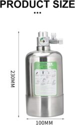 CO2 Generator Systeem Koolstof, Rvs Kooldioxide Reactor Aquarium - Afbeelding 3