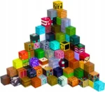 Minecraft leerzame magnetische bouwblokkenset van 64 stuks + poppetjes - Afbeelding 4