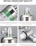 CO2 Generator Systeem Koolstof, Rvs Kooldioxide Reactor Aquarium - Afbeelding 6