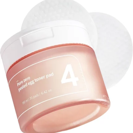 numbuzin No.4 Pore Zero Pad met geschild ei - 70 pads - 190ml