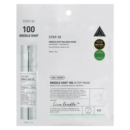 VT Cosmetics Mild Reedle Shot 100 2-Step Mask