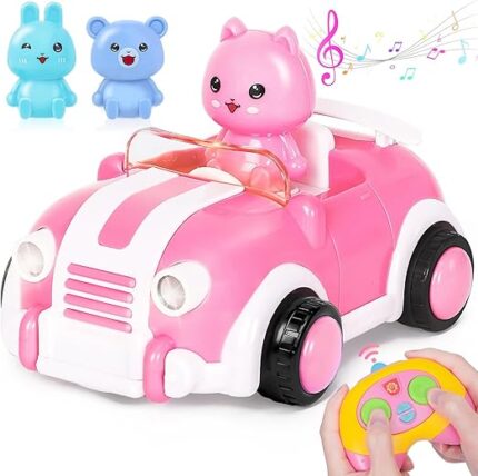 Op afstand bestuurde auto voor meisjes vanaf 2-3 jaar