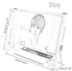 Vergrootglas met beugel Computerscherm 36.5 x 50cm - Afbeelding 2