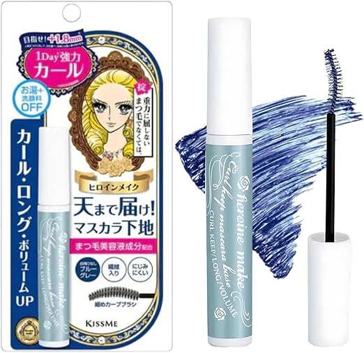 61P7-qwfZ1L._AC_SX522_ (1) Kiss Me Heroine Make Long & Curl Mascara Advanced Film Blue Grey - Afbeelding 1