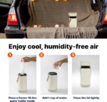 Draagbare Airco luchtkoeler met koelribben - Afbeelding 5