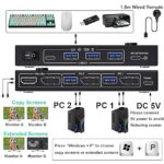 USB 3.0 DP KVM-switch voor 2 pc's en 2 monitoren - Afbeelding 2
