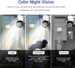 Bewakingscamera voor buiten, 4K 8MP IP-camera Dual Lens - Afbeelding 3