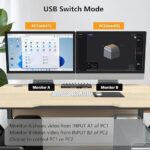 USB 3.0 KVM DisplayPort-switcher voor 2 computers en 2 monitoren, met EU stekker!! - Afbeelding 4