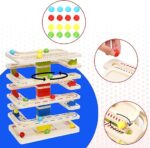 Houten ballenbaan van Ray Toy met 16 ballen - Afbeelding 3