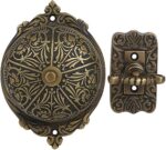 Vintage Decoratieve Antieke Victoriaanse Deurbel met Eenvoudige Installatie