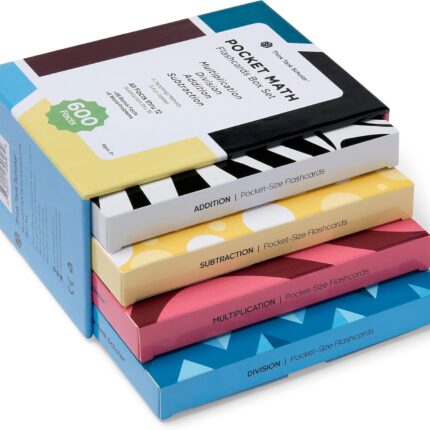 Think Tank Scholar Wiskundige Flash-kaarten (600 feiten box set)