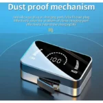 PowerBeats - Oordoppen & Powerbank - 2 in 1 - 3500mah - Bluetooth 5.0 - Vingerprint Touch - Universeel - Zwart - Afbeelding 4