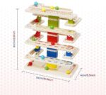 Houten ballenbaan van Ray Toy met 16 ballen - Afbeelding 4