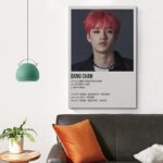 Poster Canvas van Stray Kids-lid Bang Chan - 60 x 90 cm - Afbeelding 4