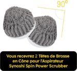 Synoshi kegelvormige borstels (2 stuks) voor elektrische borstel - Afbeelding 4