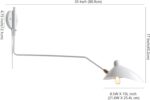 Iron Retro Swing LED Wandlamp - Afbeelding 2