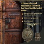 Vintage Decoratieve Antieke Victoriaanse Deurbel met Eenvoudige Installatie - Afbeelding 4