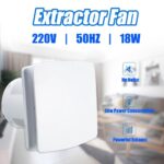 8W 220V 6inch Afzuigventilator Geluidsarme ventilator Keuken Badkamer Slaapkamer Wc Muur Stille Extractor Afzuigventilator - Afbeelding 5