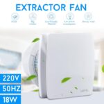 8W 220V 6inch Afzuigventilator Geluidsarme ventilator Keuken Badkamer Slaapkamer Wc Muur Stille Extractor Afzuigventilator